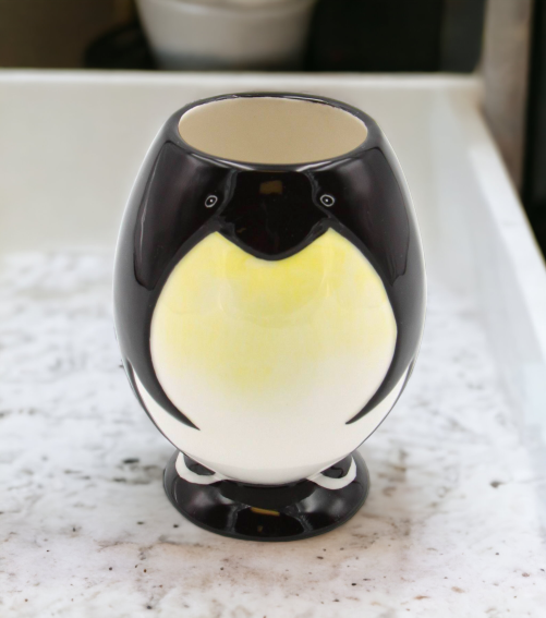 Ceramic Penguin Tumbler, Home Décor, Gift for Her, Gift for Mom, Vanity Décor