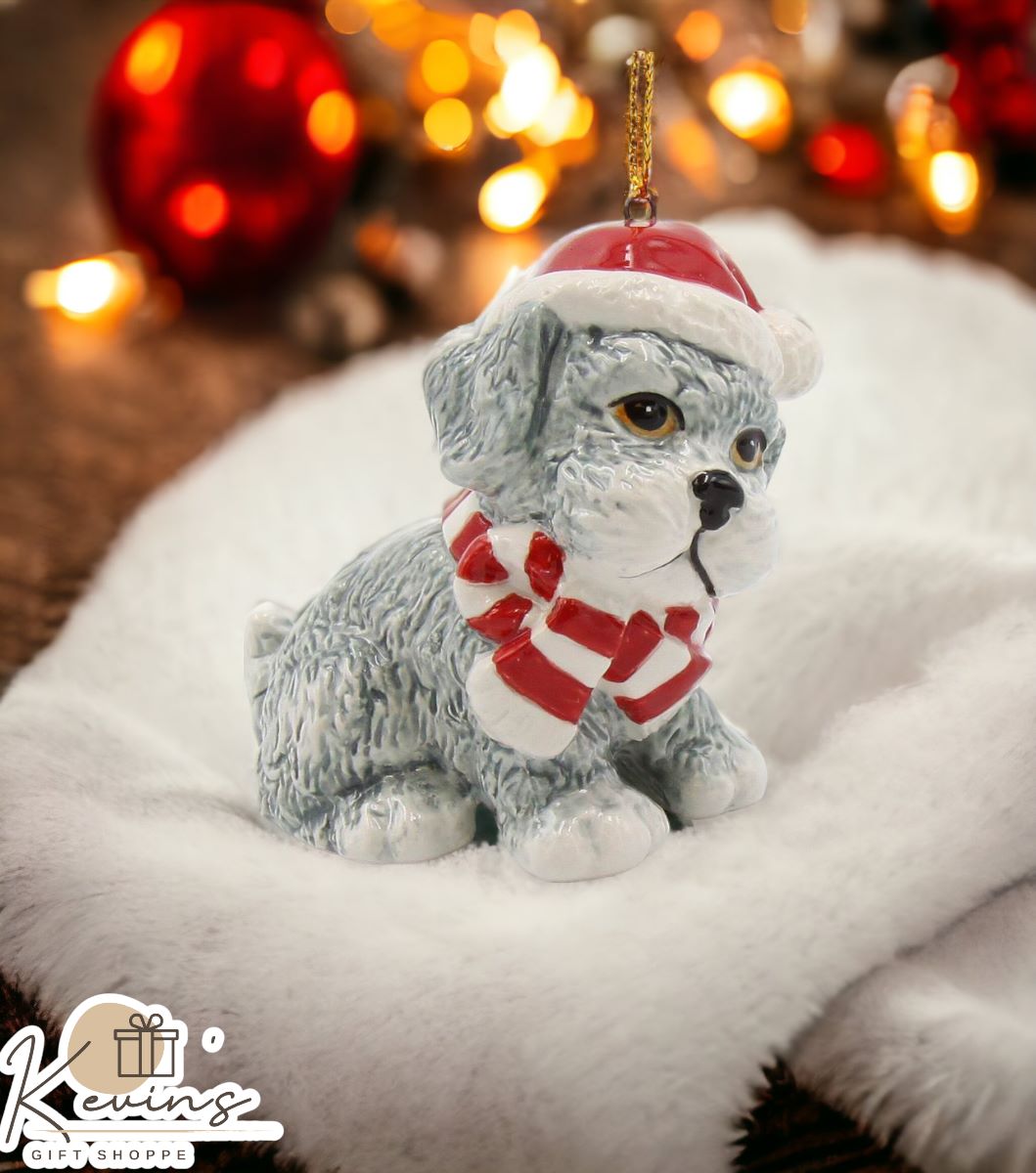 Ceramic West Terrier Christmas Ornament, Home Décor, Gift for Her, Gift for Mom, Kitchen Décor, Dog Lover Gift, Pet Loss Gift