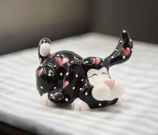 Ceramic Full of Love Dog Figurine, Gift for Dog Lover, Home Decor