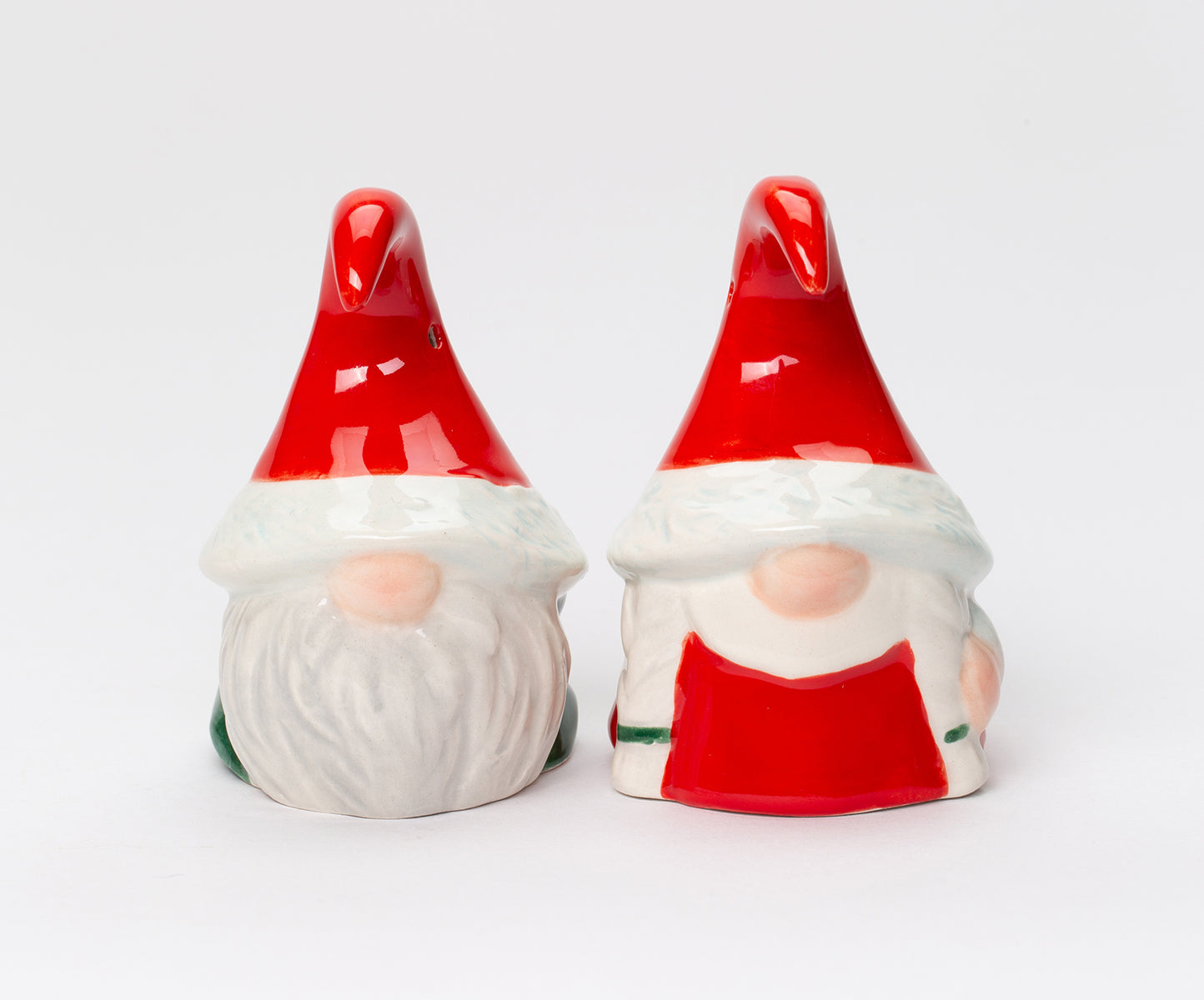 Ceramic Christmas Gnome Couple Salt And Pepper Shakers, Home Décor, Gift for Her, Gift for Mom, Kitchen Décor, Christmas Décor