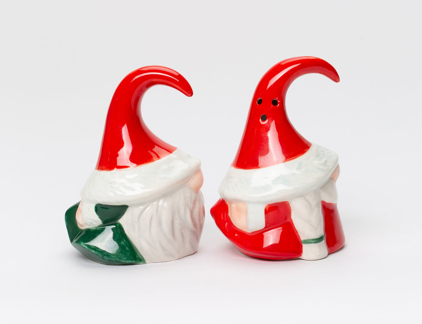 Ceramic Christmas Gnome Couple Salt And Pepper Shakers, Home Décor, Gift for Her, Gift for Mom, Kitchen Décor, Christmas Décor