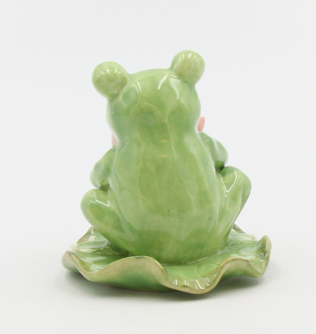 Ceramic Frog With Flowers Figurine, Home Décor, Gift for Her, Mom, Spring Décor, Cottagecore, Nature Lover Gift