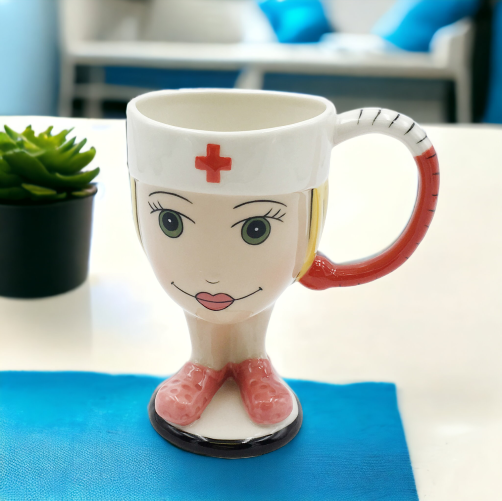 Ceramic Nurse Mug, Nurse Appreciation Gift, Hospital Decor, Clinic Decor
