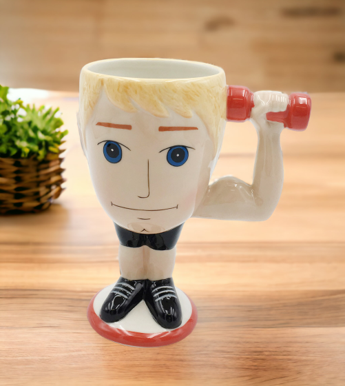 Ceramic Personal Trainer Mug, Gift for Him, Gym Desk Decor, Home Decor, Body Builder Gift, Boyfriend Gift