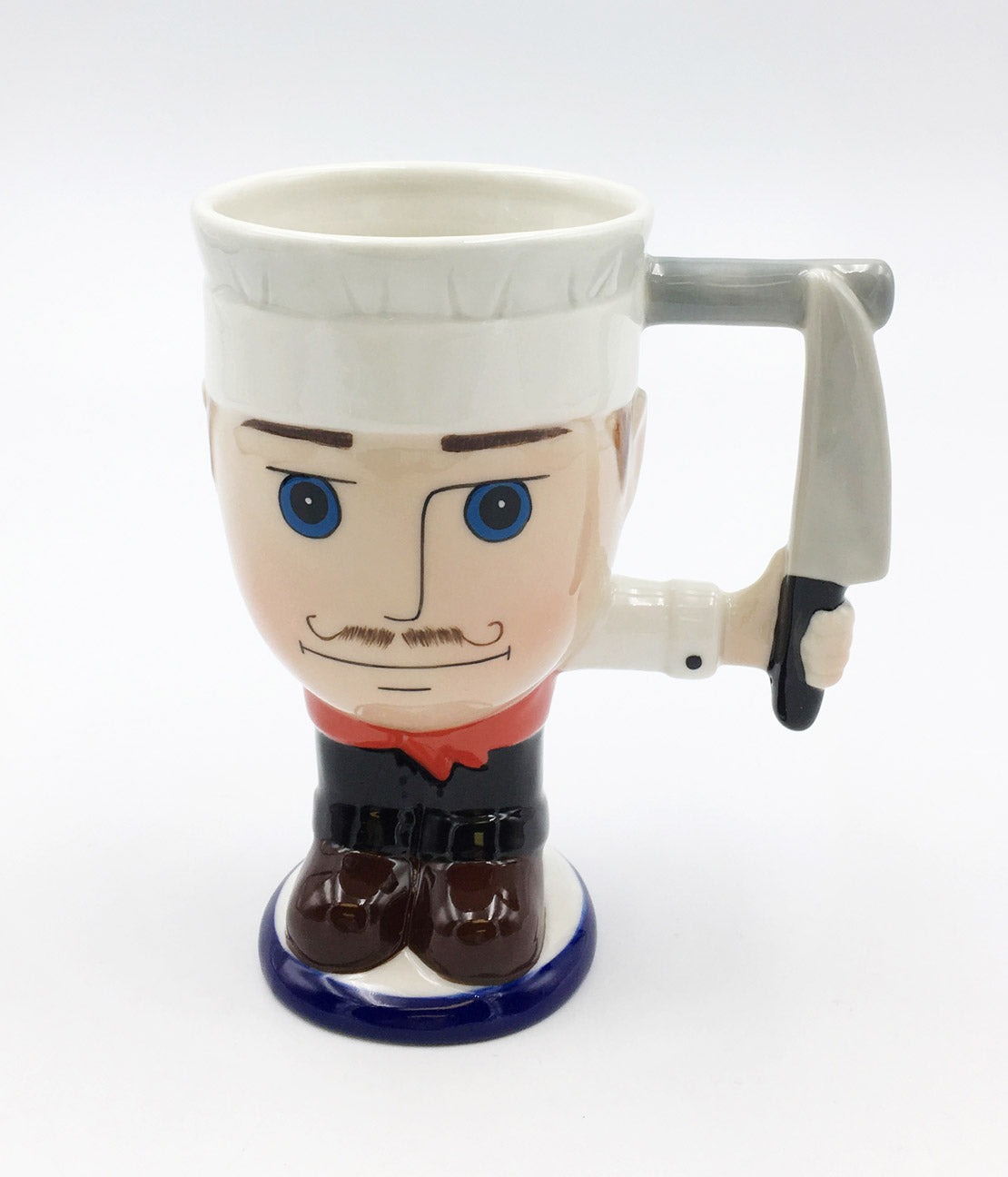 Ceramic Chef Mug, Gift for Chef, Restaurant Decor, Kitchen Decor, Home Decor, Playful Decor, Gift for Him