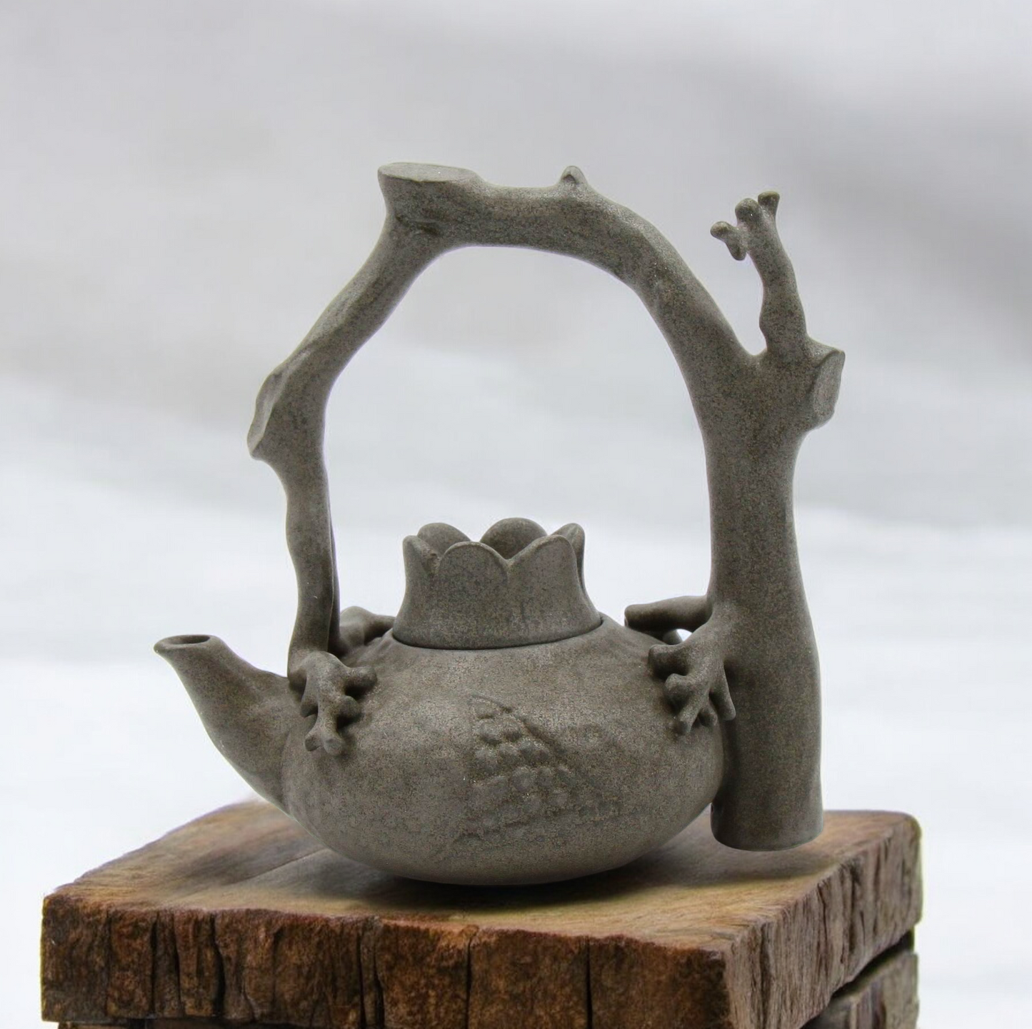 Mini Size Ceramic Tree Trunk Teapot, Home Decor, Cafe Decor, Gift for Her, Afternoon Tea Party