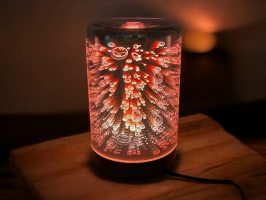 Diffusers For Essential Oils, 3D Glass Art -Bubbles- Oil Diffuser with Alternating Colors, Bedroom Decor, Gift for Her