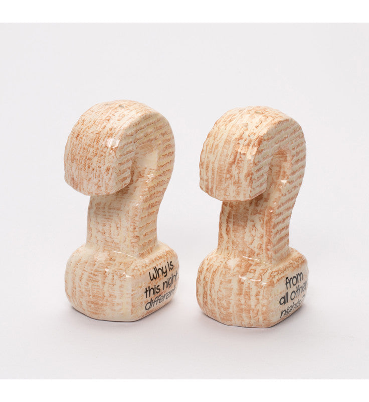 Ceramic Matzah Salt And Pepper Shakers, Home Decor, Jewish Decor, Kitchen Decor, Gift for Her