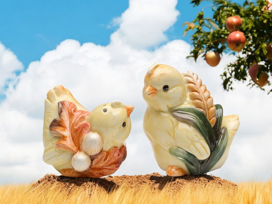 Ceramic Baby Chicken Salt & Pepper Shakers, Home Décor, Gift for Her, Gift for Mom, Kitchen Décor, Farmhouse Décor, Fall Decor