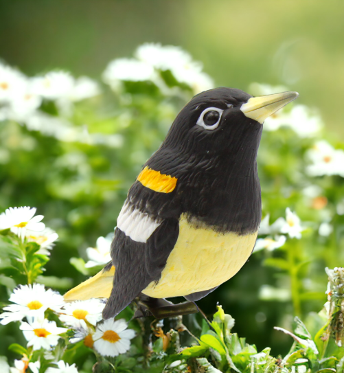 Birdhouse Decor Ceramic Northern Oriole Bird (Clip Attached) Gift for Her Gift for Mom Garden Décor Birdwatcher Gift