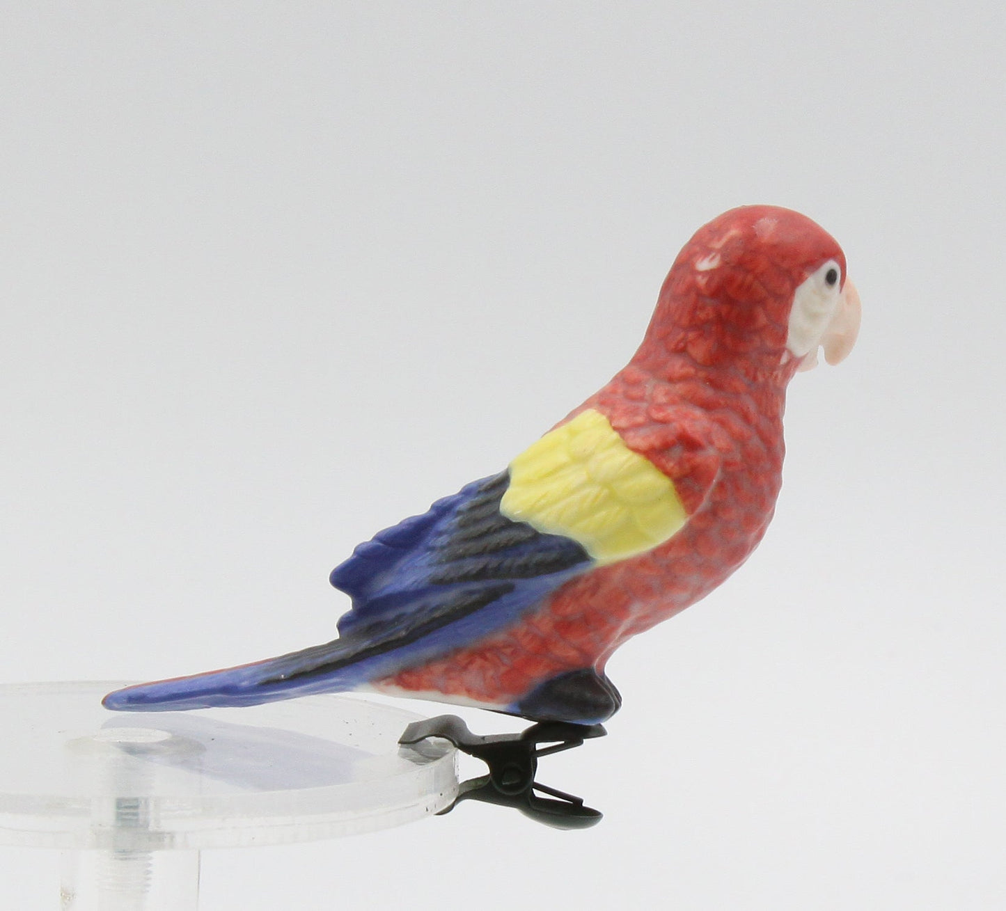 Birdhouse Decor Ceramic Parrot Clip-on (Clip attached) - Clip-on