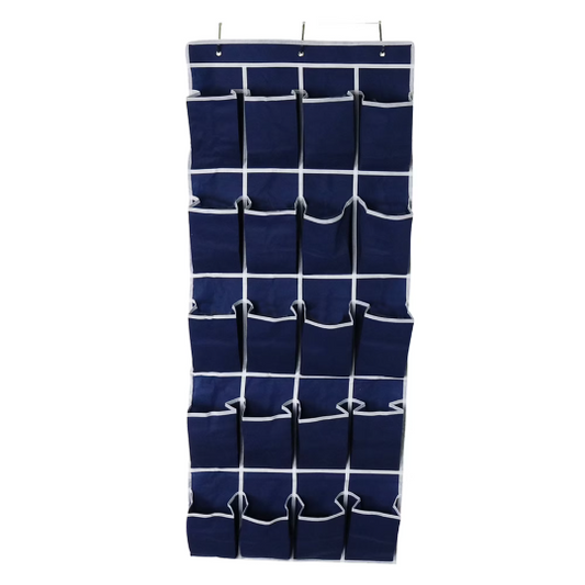 Blue Hanging Shoe Storage with Socks Organizer Set - shoe storage