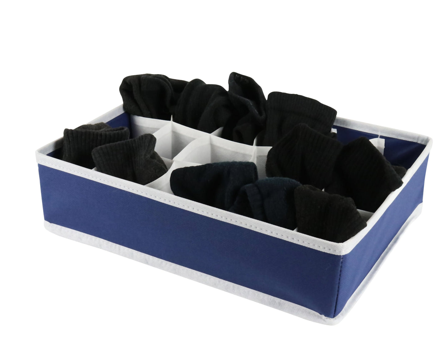Blue Hanging Shoe Storage with Socks Organizer Set - shoe storage