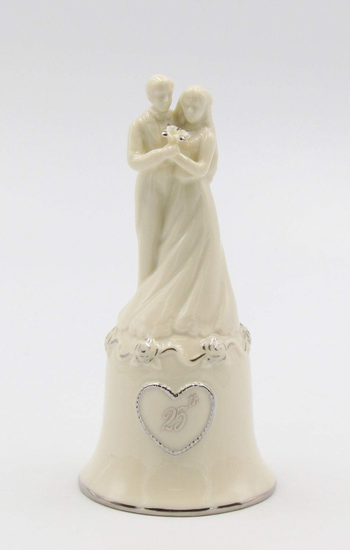 Ceramic 25th Anniversary Wedding Couple Bell Wedding Décor or Gift Anniversary Décor or Gift Home Décor Vanity Decor