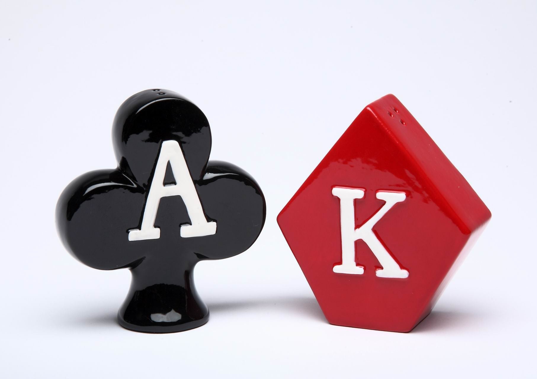 Poker Symbol Salt & Pepper - kevinsgiftshoppe