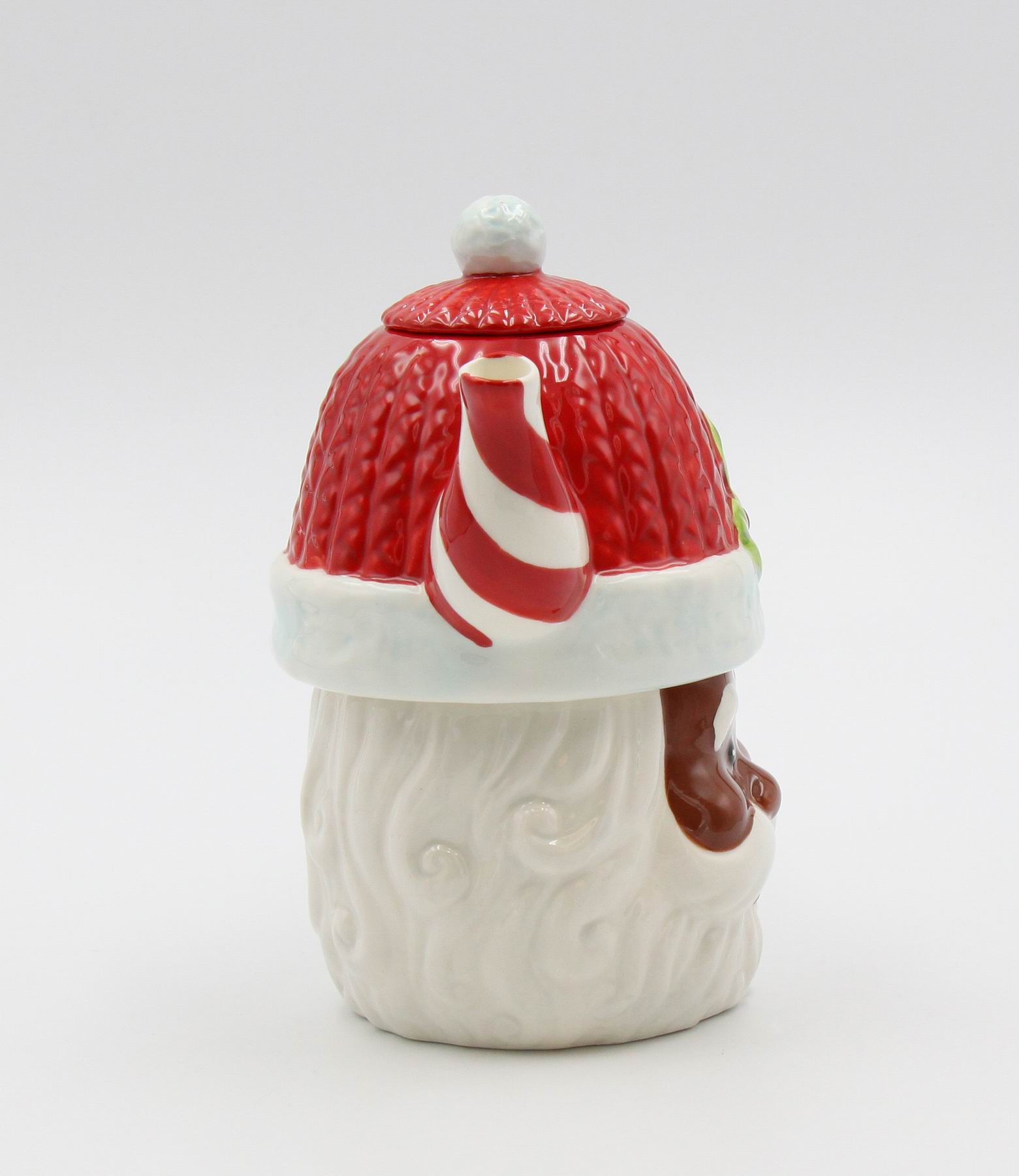 Ceramic African American Christmas Santa Claus Tea For One Gift for Her Gift for Mom Tea Party Décor Café Décor