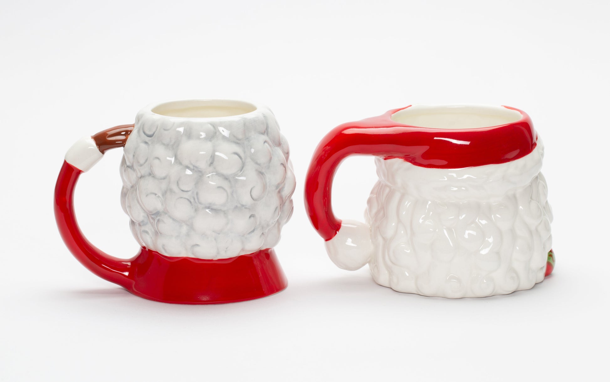 Ceramic African American Santa Claus and Mrs. Claus Mug Pair Home Décor Gift for Her Gift for Mom Kitchen Décor