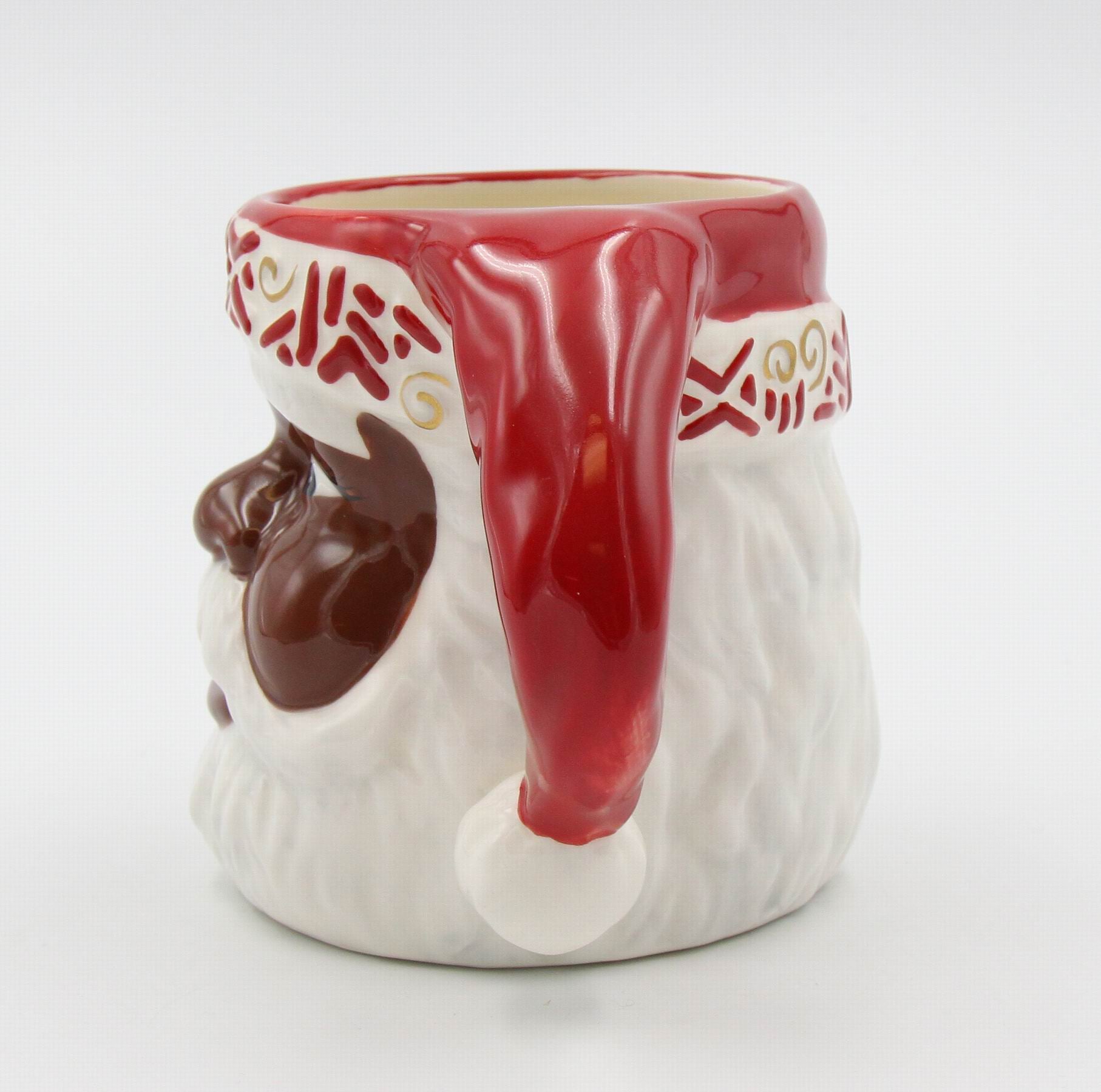 Ceramic African American Set Of 2 Santa Mug Home Décor Gift for Her Gift for Mom Kitchen Décor Christmas Décor - Mugs