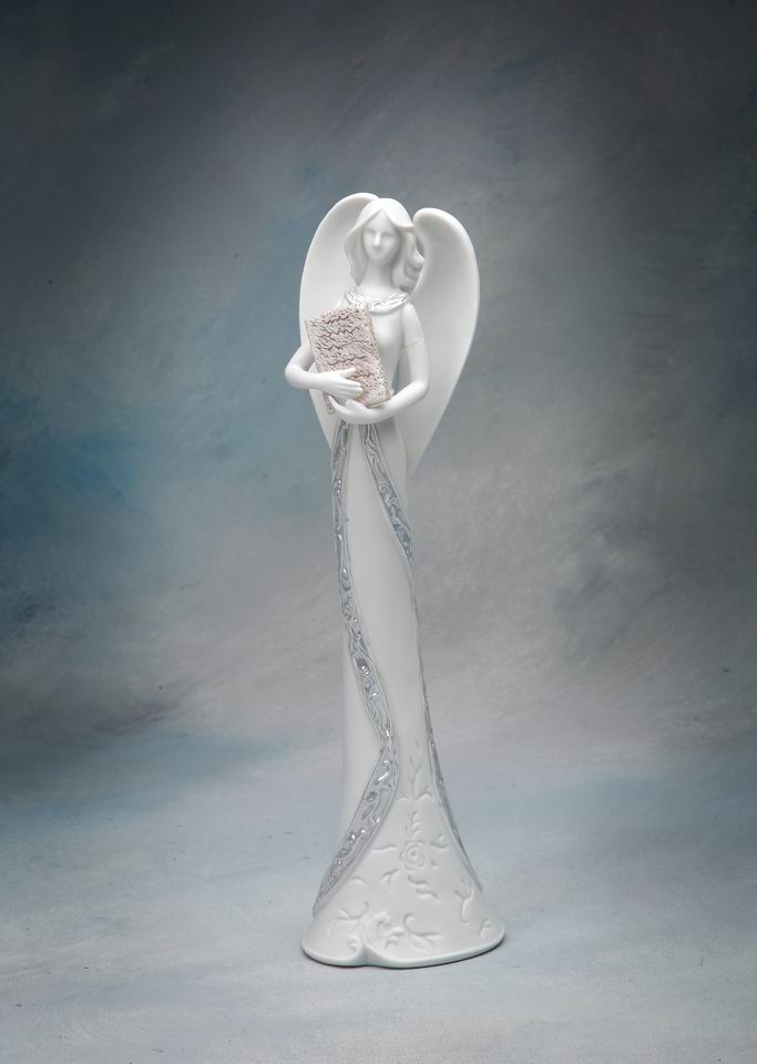 Ceramic Angel Of Wisdom Figurine Home Décor Religious Décor Religious Gift Church Décor Baptism Gift - Figurine