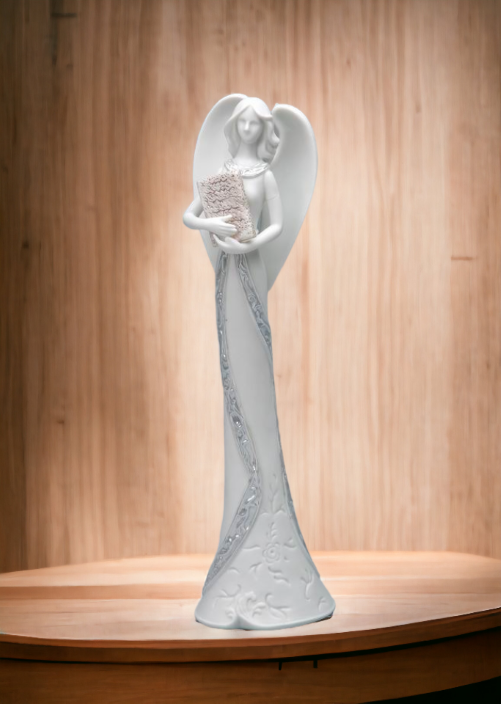 Ceramic Angel Of Wisdom Figurine Home Décor Religious Décor Religious Gift Church Décor Baptism Gift - Figurine