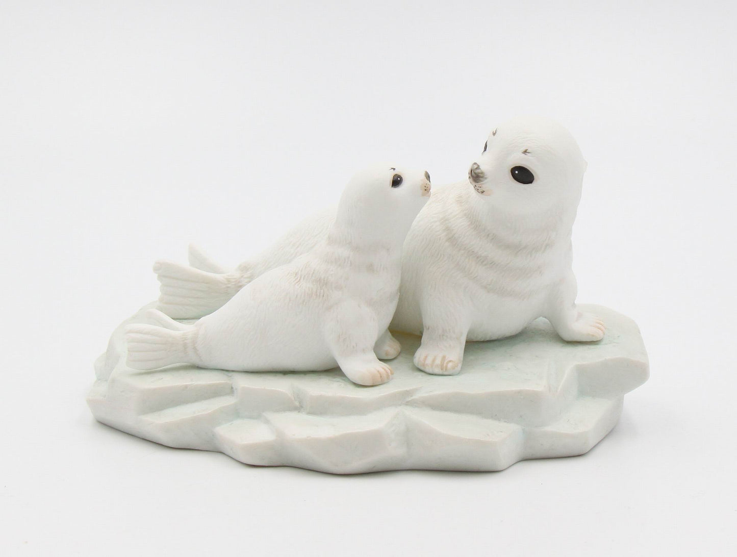 Ceramic Arctic Seal Mom And Baby Figurine Home Décor Gift for Her Gift for Mom Kitchen Décor Nature Lover Gift