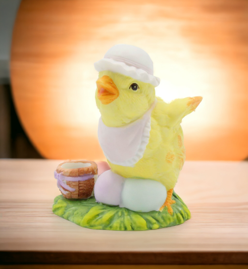 Ceramic Baby Chicken Candle Holder Home Décor Gift for Her Mom Farmhouse Décor Nature Lover Gift Vintage Decor - Candle