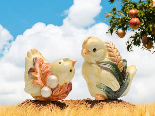 Ceramic Baby Chicken Salt & Pepper Shakers Home Décor Gift for Her Gift for Mom Kitchen Décor Farmhouse Décor Fall