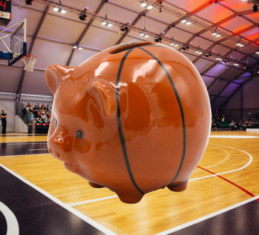 Ceramic Basketball Piggy Bank Home Décor Gift for Him Gift for Dad Gift for Son Daughter Kid’s Room Décor Game Room