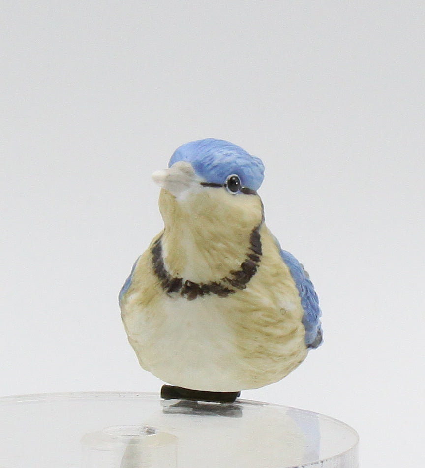 Ceramic Birdhouse Decor Bluejay Clip-On (Clip attached) Garden Decor Bird Watcher Gift - Clip-on