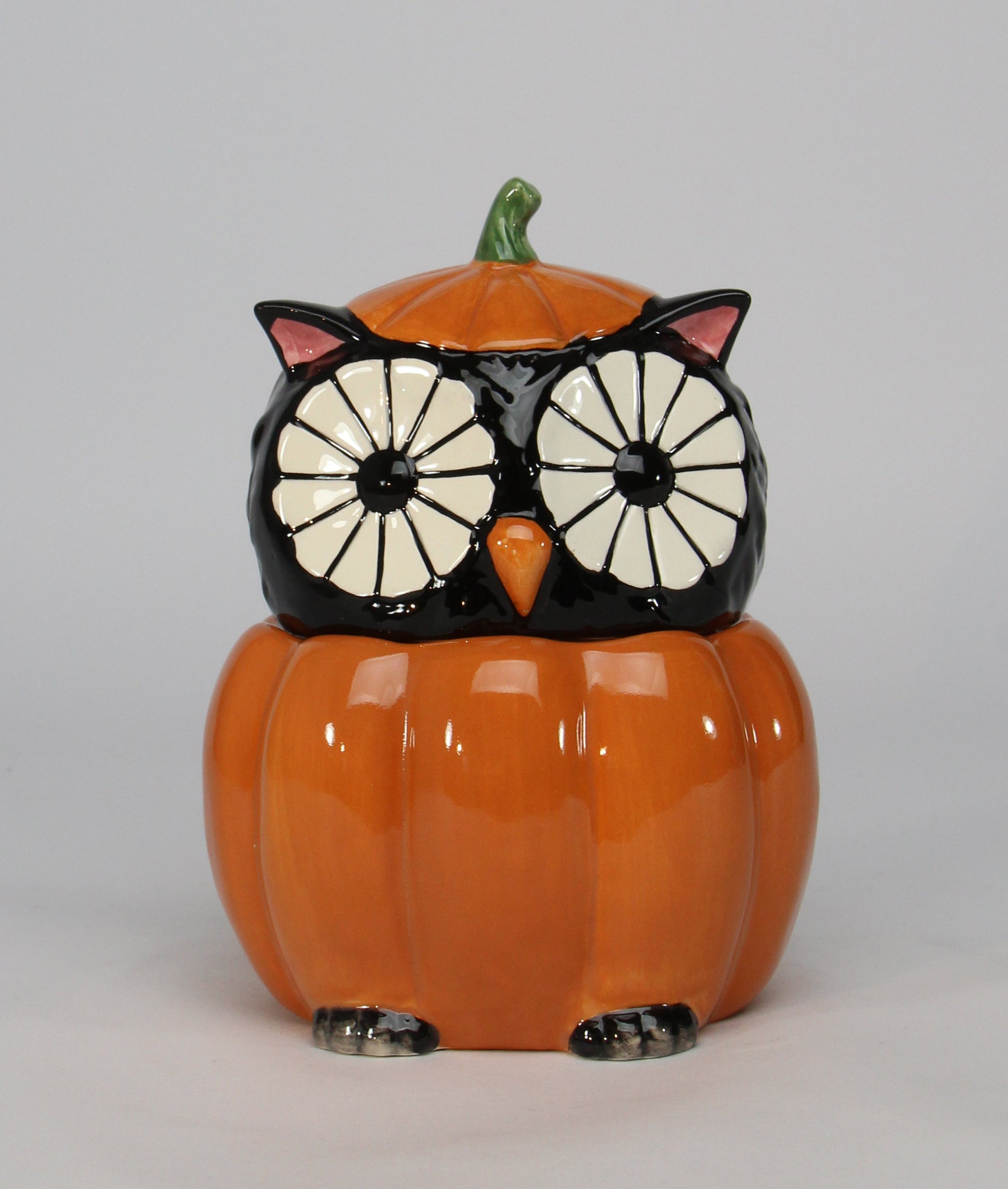 Ceramic Black Owl Pumpkin Candy Box Home Décor Gift for Her Gift for Mom Kitchen Décor Fall Décor Halloween Décor