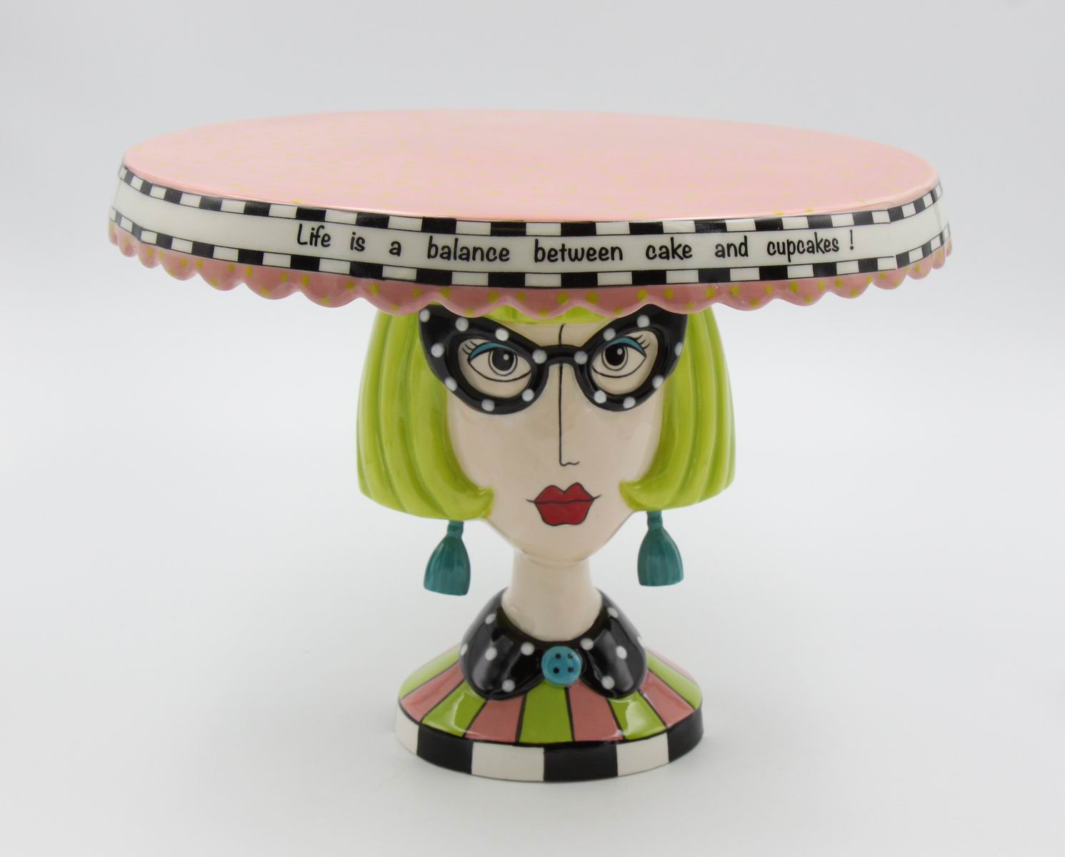 Large Cake Stand - Lady - kevinsgiftshoppe