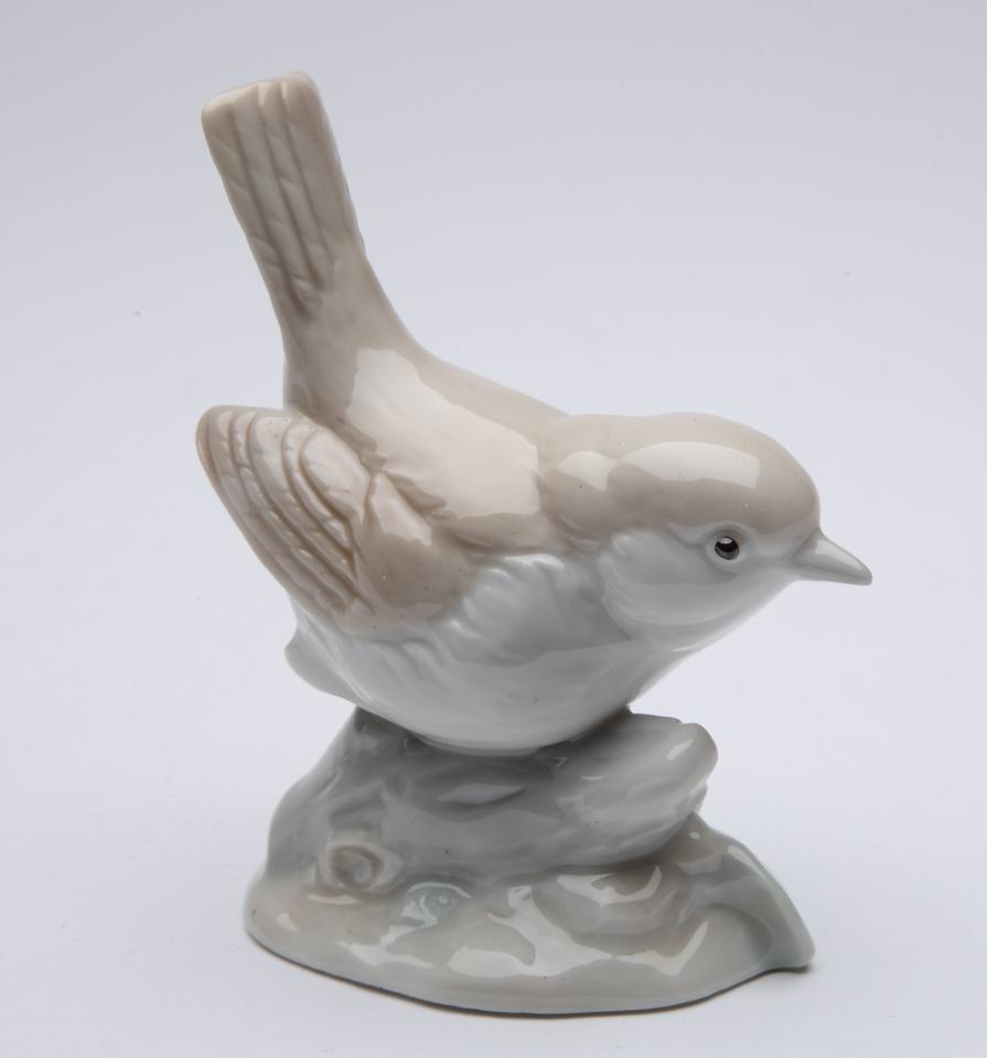 Ceramic Brown Bird Figurine Home Décor Gift for Her Mom Kitchen Décor Birdwatcher Gift Vintage Decor - Figurine