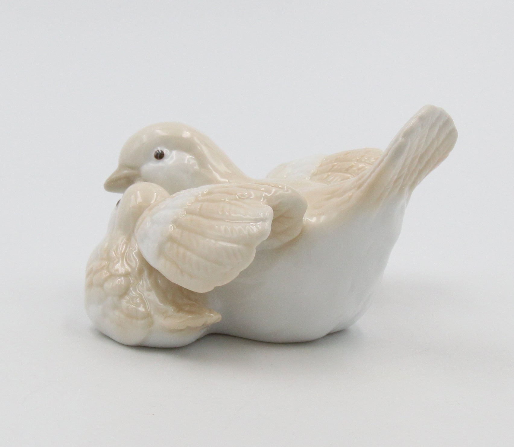 Ceramic Brown Birds Mom With Baby Figurine Home Décor Gift for Her Gift for Mom Kitchen Décor Birdwatcher Gift Vintage