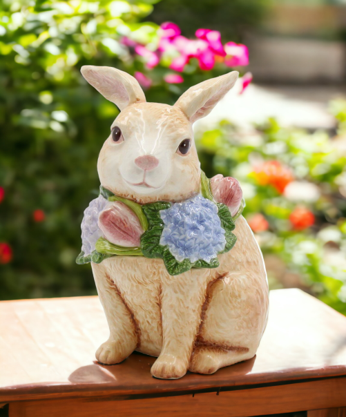 Ceramic Bunny Rabbit Candy Box Home Décor Gift for Her Gift for Mom Kitchen Décor Spring Décor Easter Décor - candy jar
