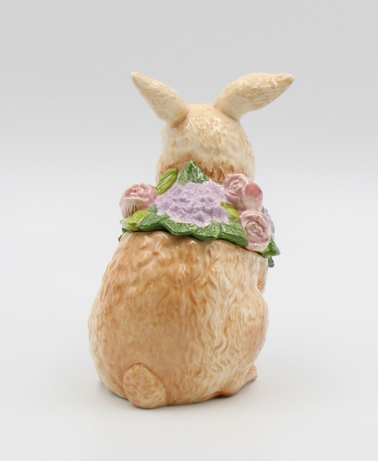 Ceramic Bunny Rabbit Candy Box Home Décor Gift for Her Gift for Mom Kitchen Décor Spring Décor Easter Décor - candy jar
