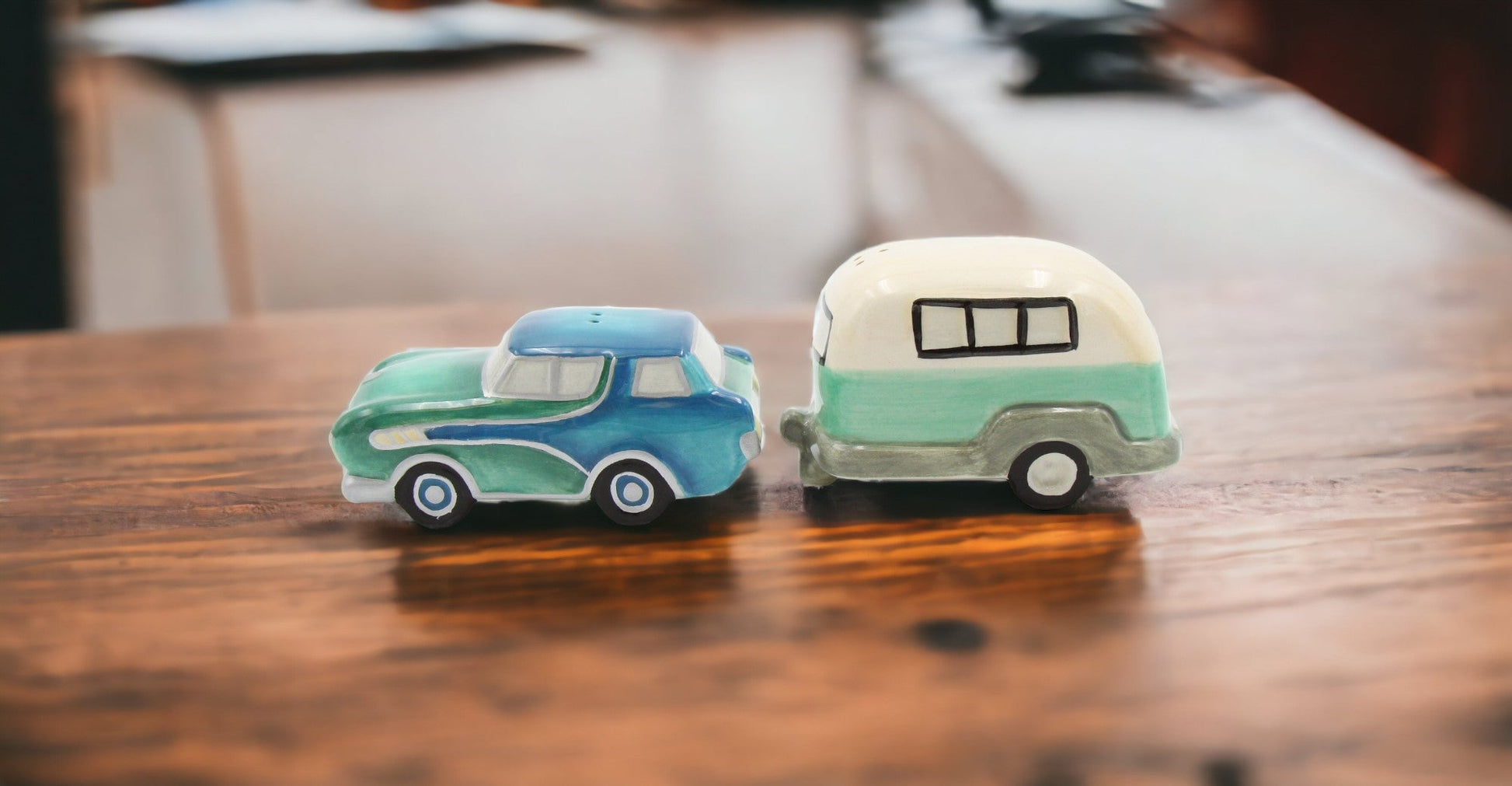 Ceramic Car and RV Salt And Pepper Shakers Home Décor Gift for Him Gift for Dad Kitchen Décor - Salt & Pepper Shakers