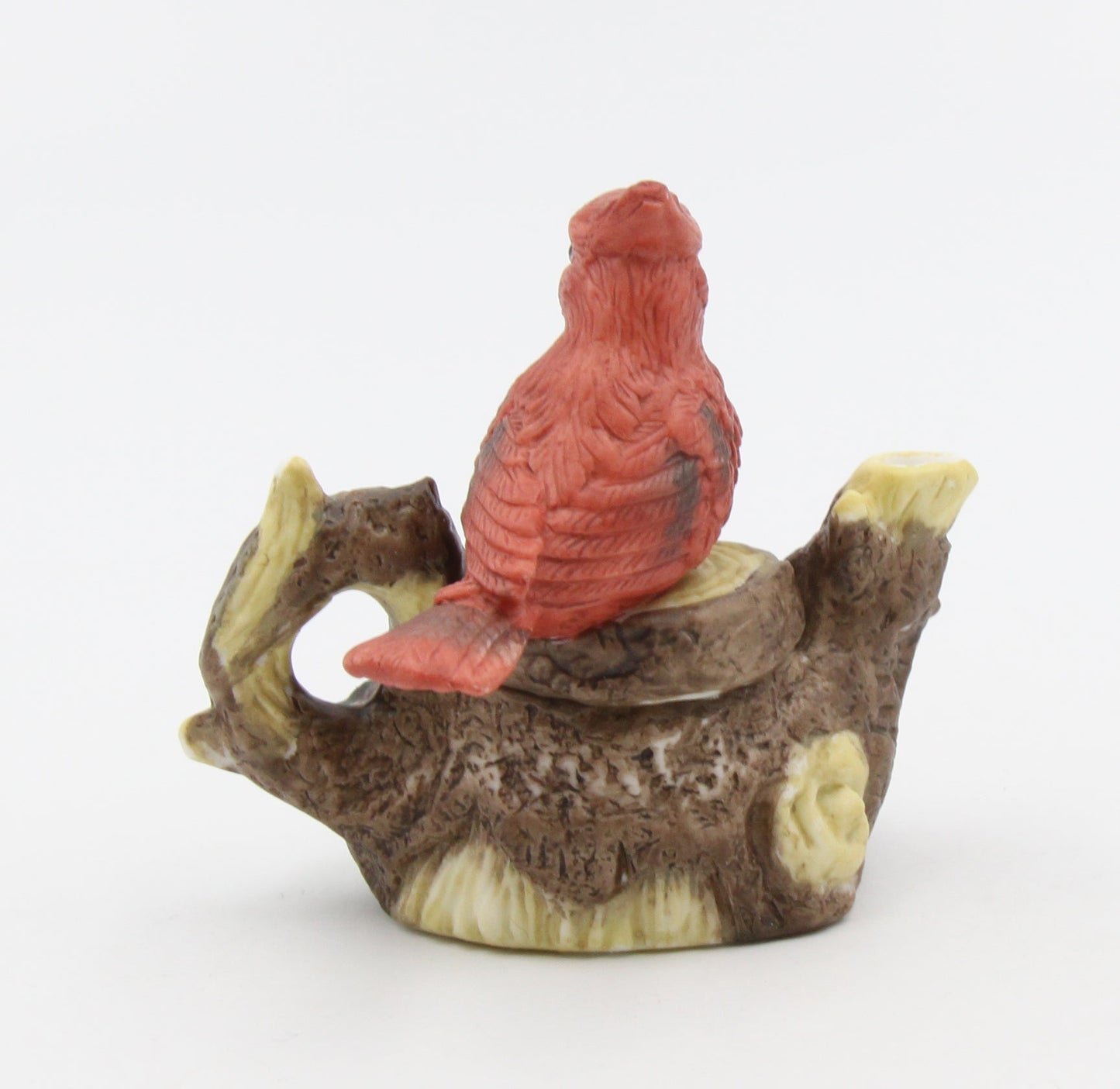 Ceramic Cardinal Bird Mini Teapot Figurine Home Décor Gift for Her Mom Kitchen Décor Birdwatcher Gift Vintage Decor