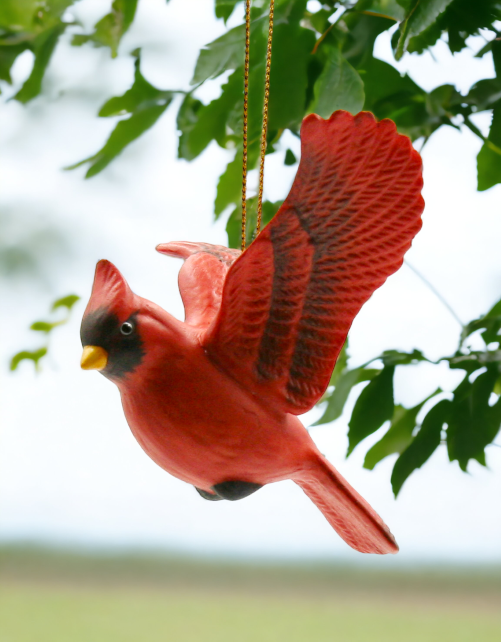 Ceramic Cardinal Bird Ornament Home Décor Gift for Her Gift for Mom Kitchen Décor Birdwatcher Gift Vintage Decor