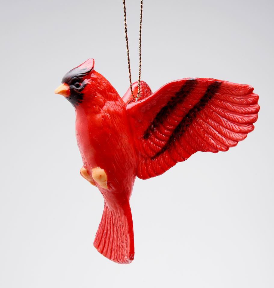 Ceramic Cardinal Bird Ornament Home Décor Gift for Her Gift for Mom Kitchen Décor Birdwatcher Gift Vintage Decor