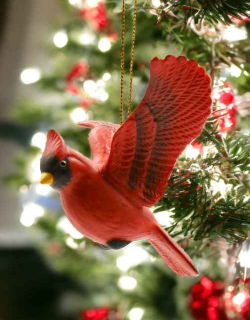 Ceramic Cardinal Bird Ornament Home Décor Gift for Her Gift for Mom Kitchen Décor Birdwatcher Gift Vintage Decor