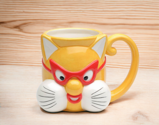 Ceramic Cat Wearing Glasses Mug Home Décor Gift for Her Gift for Mom Kitchen Décor Cat Lovers Gift Pet Loss Gift - Mugs