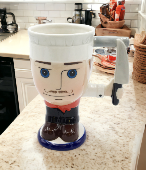 Ceramic Chef Mug Gift for Chef Restaurant Decor Kitchen Decor Home Decor Playful Decor Gift for Him - Mugs