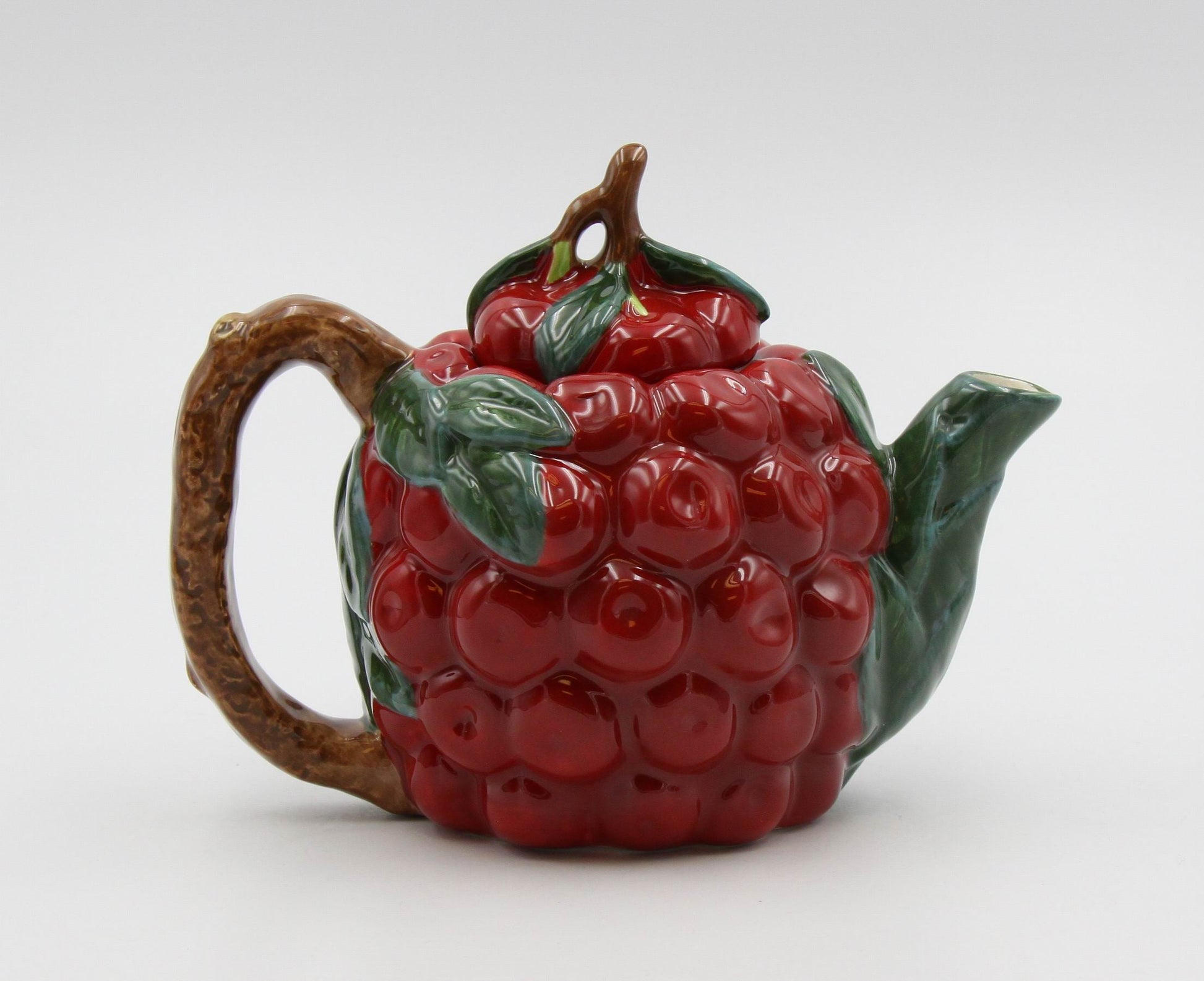 Ceramic Cherry Teapot Afternoon Tea Gift for Her Gift for Mom Kitchen Decor Cafe Decor - teapot