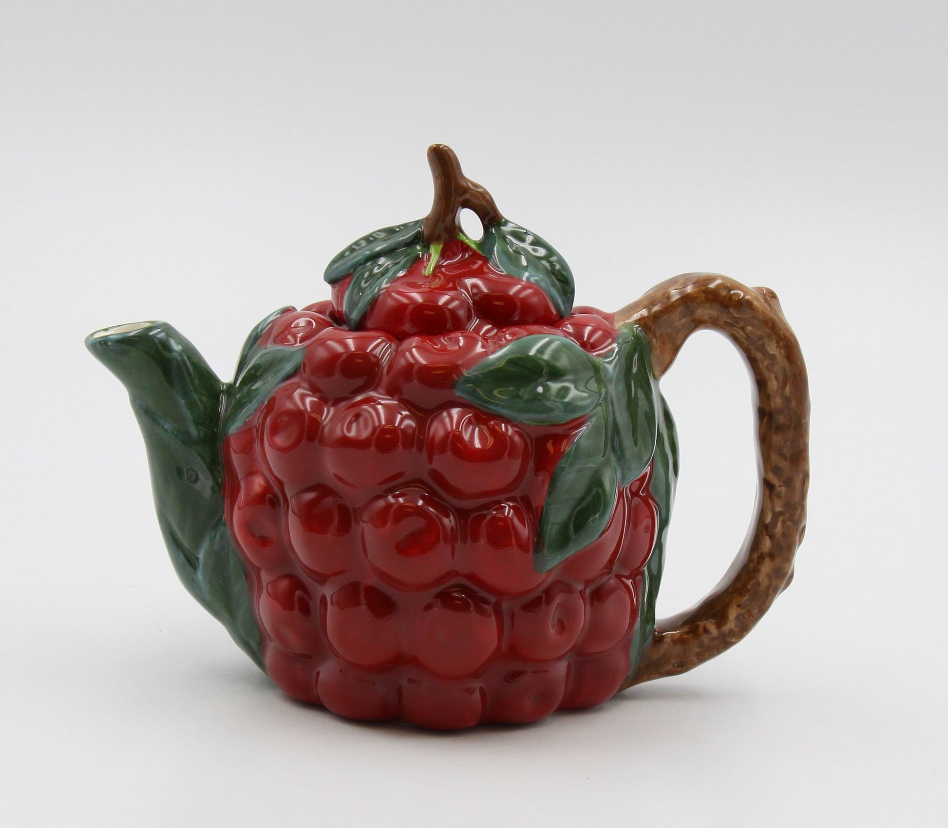 Ceramic Cherry Teapot Afternoon Tea Gift for Her Gift for Mom Kitchen Decor Cafe Decor - teapot