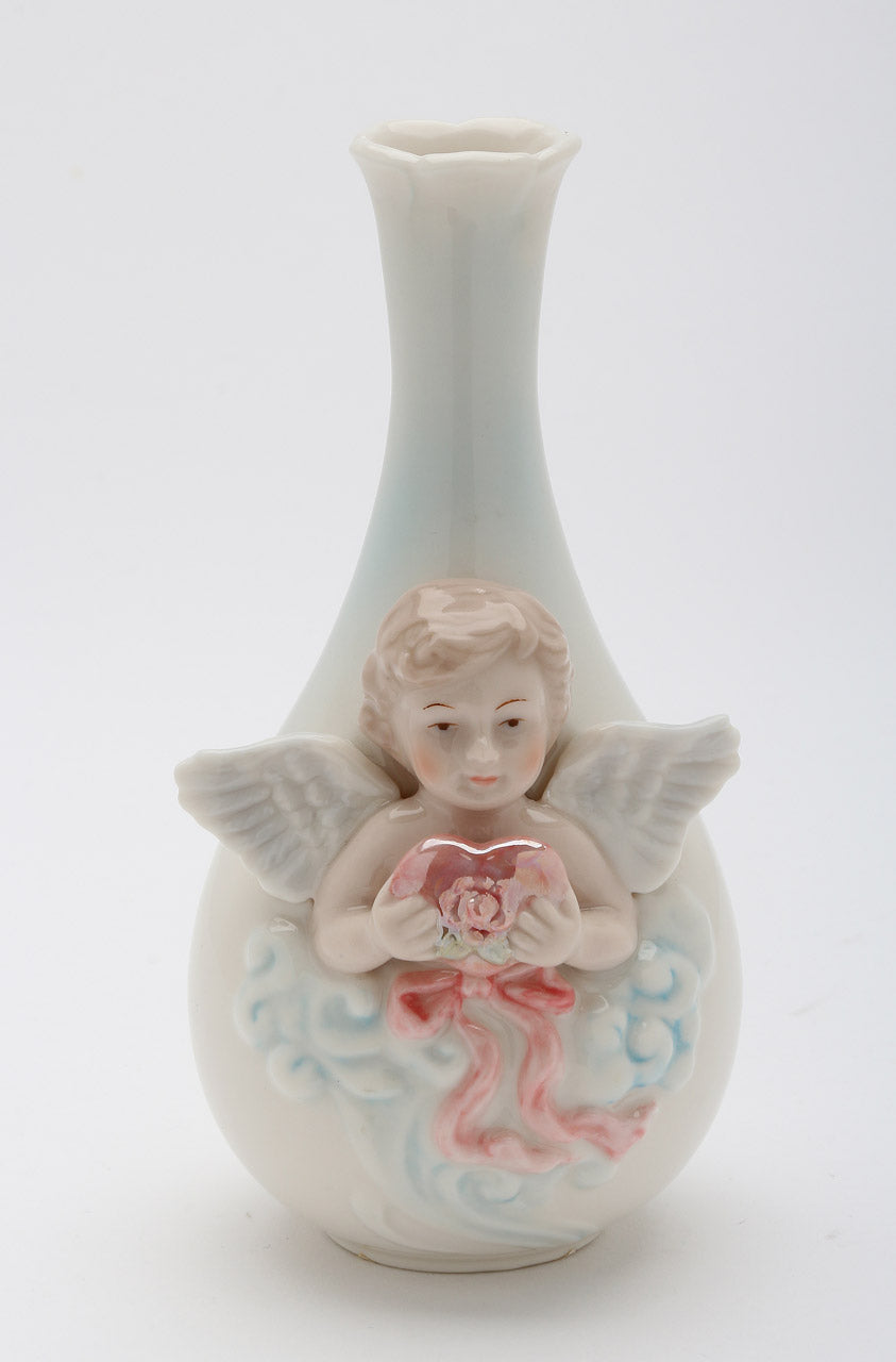 Ceramic Cherub Angel Bud Vase Religious Décor Religious Gift Church Décor Church Gift Baptism Gift Vanity Decor Vintage