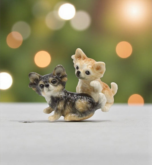 Ceramic Chihuahua Dog Salt And Pepper Shaker Set Home Décor Gift for Her Gift for Mom Kitchen Décor Dog Lover Gift Pet