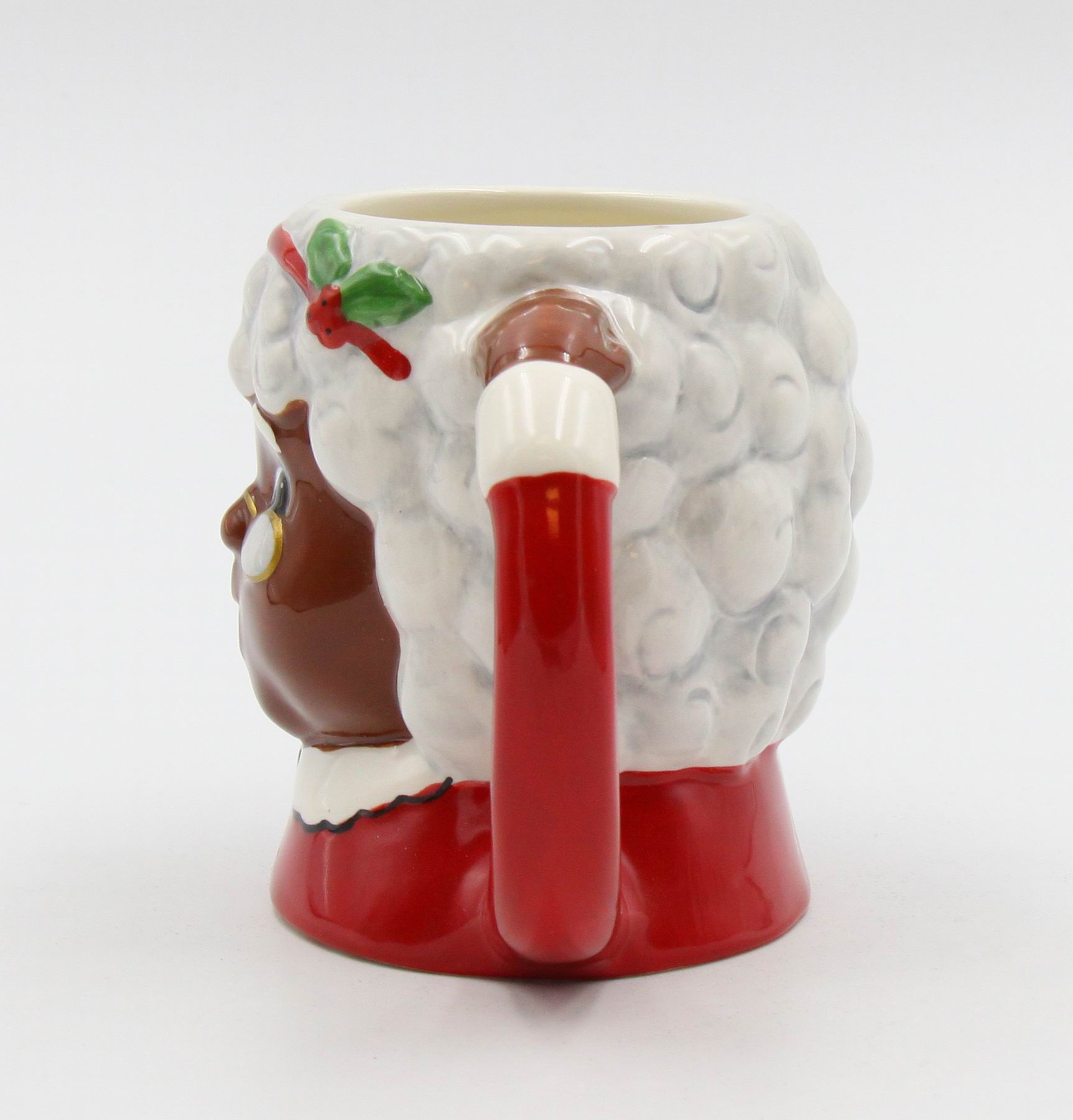 Ceramic Christmas African American Mrs. Claus Ceramic Mug Home Décor Gift for Her Gift for Mom Kitchen Décor Christmas