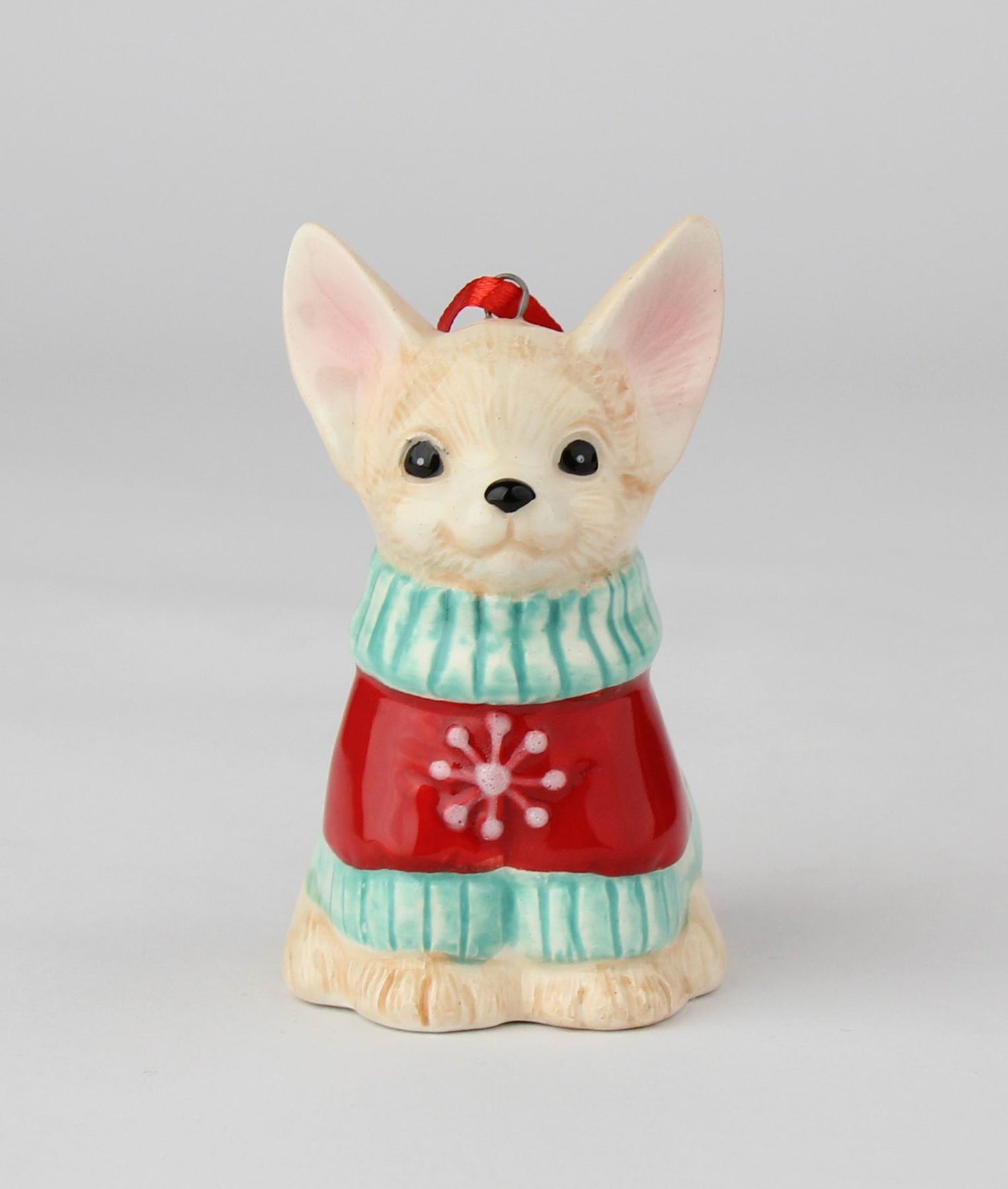 Ceramic Christmas Chihuahua Ornament Gift for Her Gift for Mom Kitchen Décor Dining Table Décor Gift for Dog Lover Pet