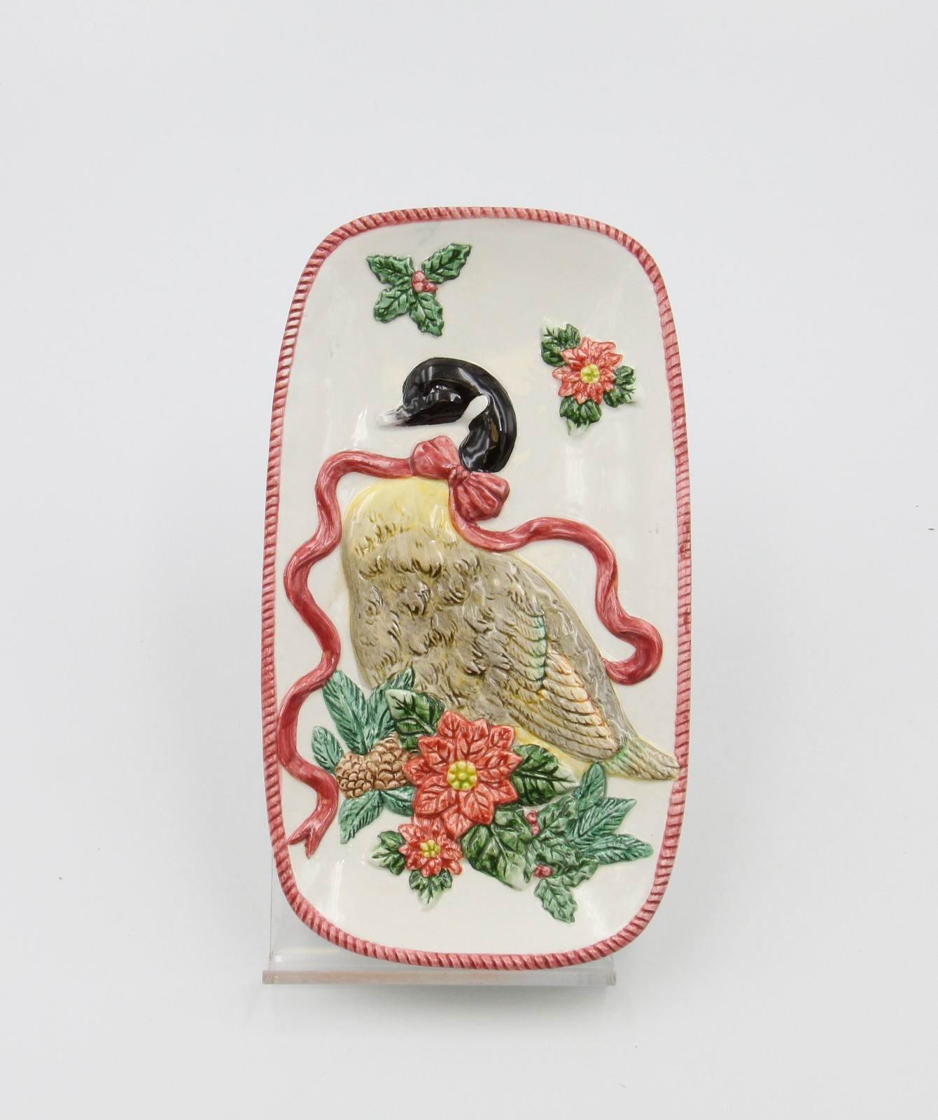 Ceramic Christmas Goose Spoon Rest Home Décor Gift for Her Gift for Mom Farmhouse Kitchen Décor Christmas Décor - spoon