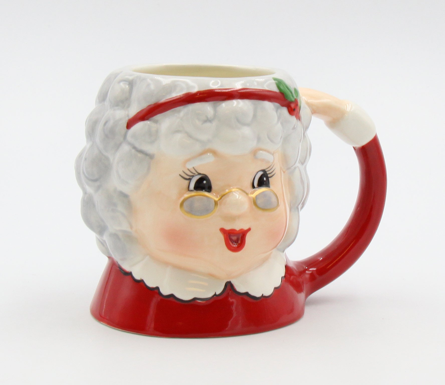 Ceramic Christmas Mrs. Claus Mug Home Décor Gift for Her Gift for Mom Kitchen Décor Christmas Décor - Mugs